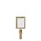 Montour Line Stanchion Post Top Sign Frame 8.5x11" V Satin Brass, LINE FORMS HERE HDSF-8511-V-SB-LINEFORMSHERE - alternate 1